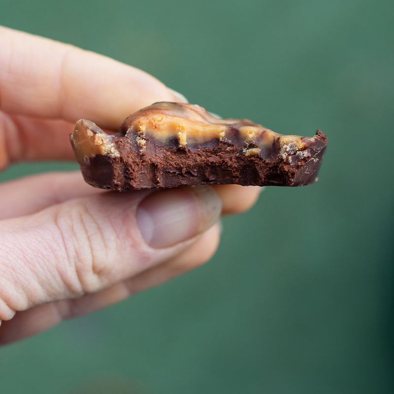 vegan dark chocolate peanut butter cup